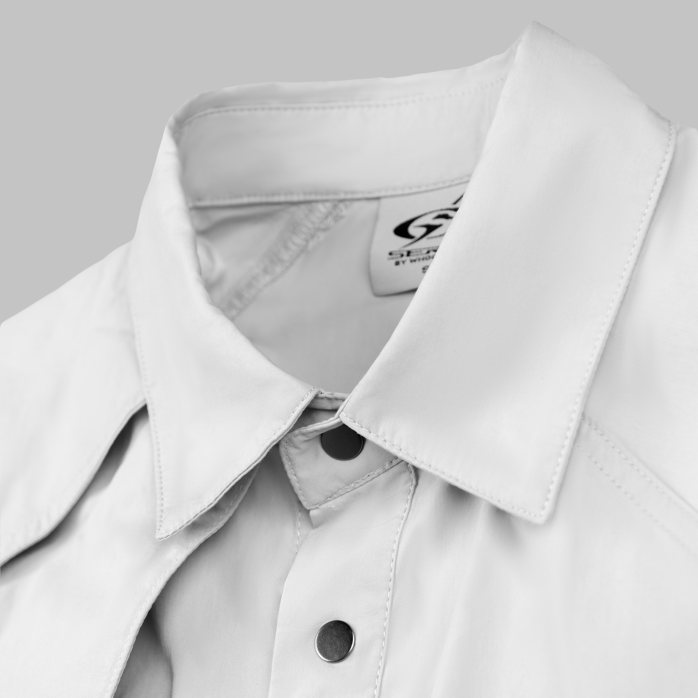 Slit Shirt (Grey) Close Up_5