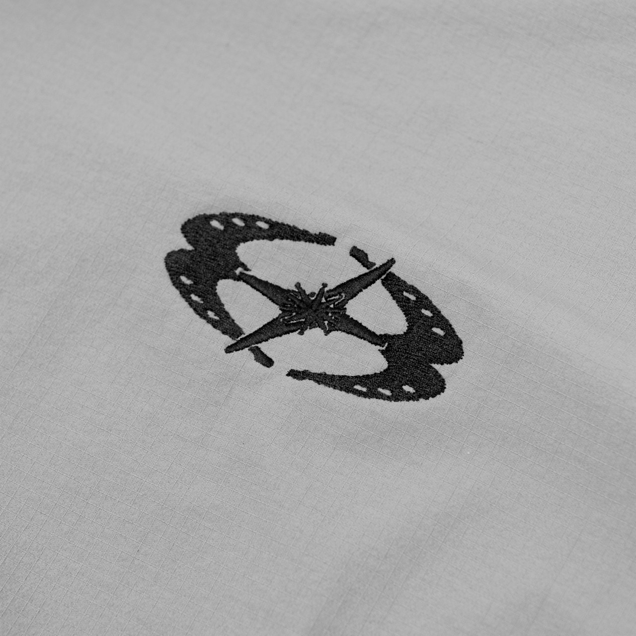 U8 Boxy Shirt (Black & Grey) CloseUp_02 Large