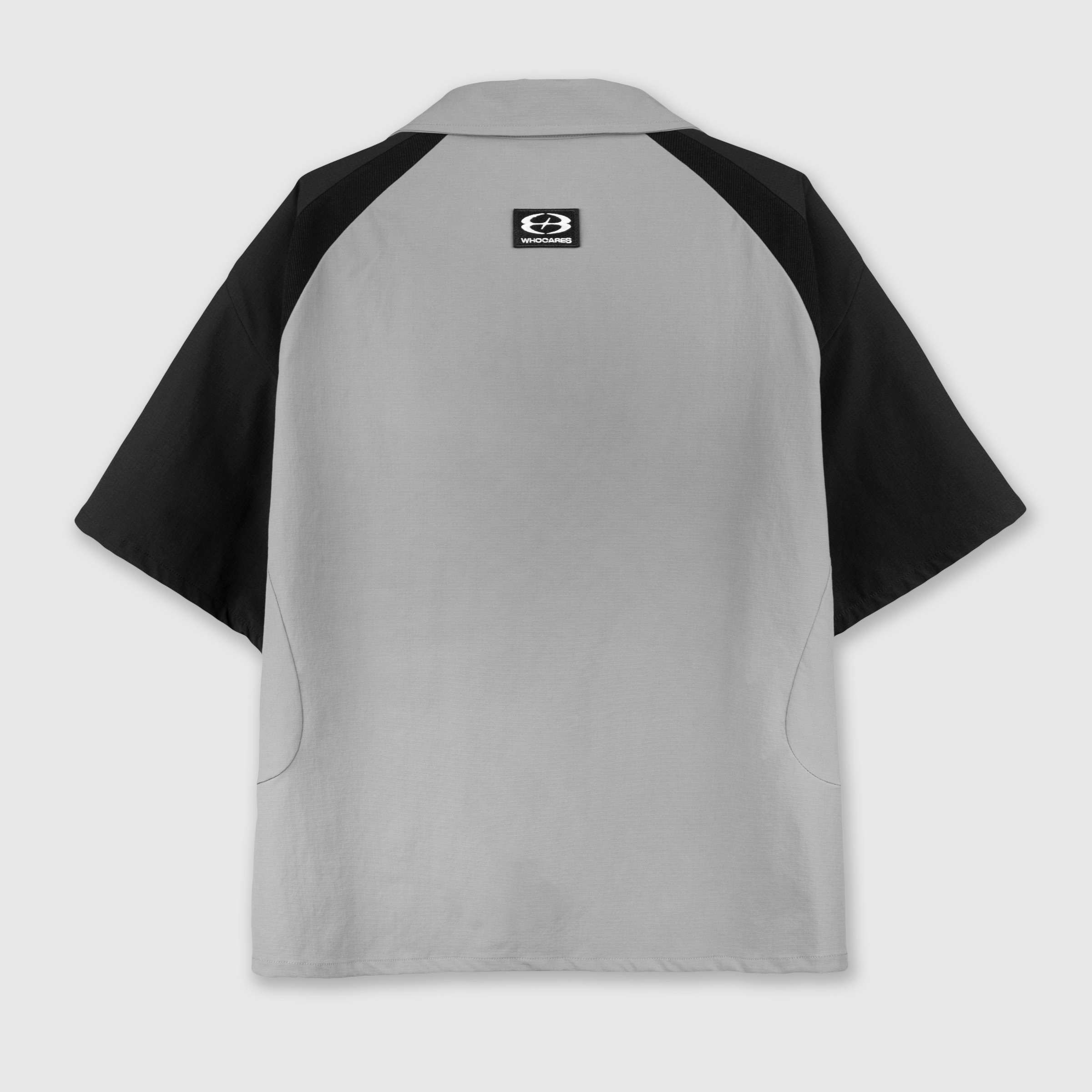 U8 Boxy Shirt (Black:Grey) Back
