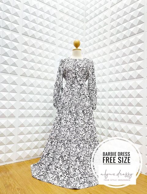 Barbie Dress (Black White)