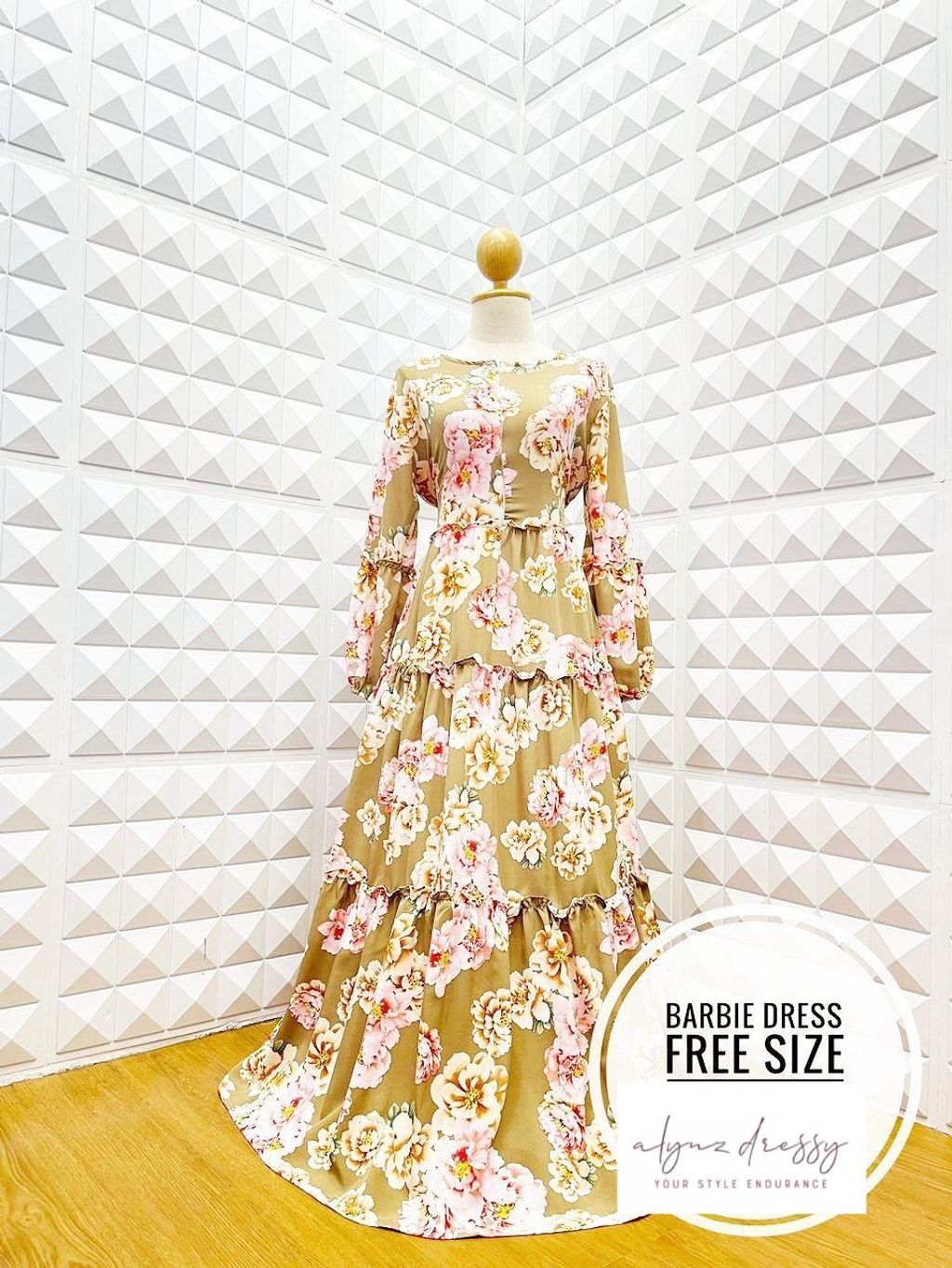 Barbie Dress (Choco cream flower)