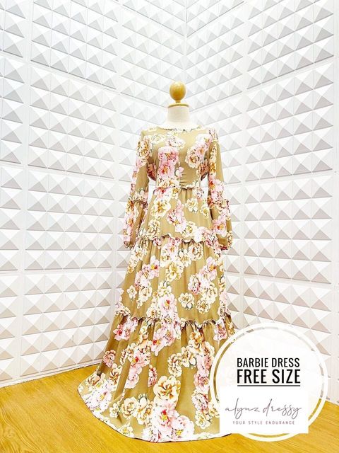 Barbie Dress (Choco cream flower)