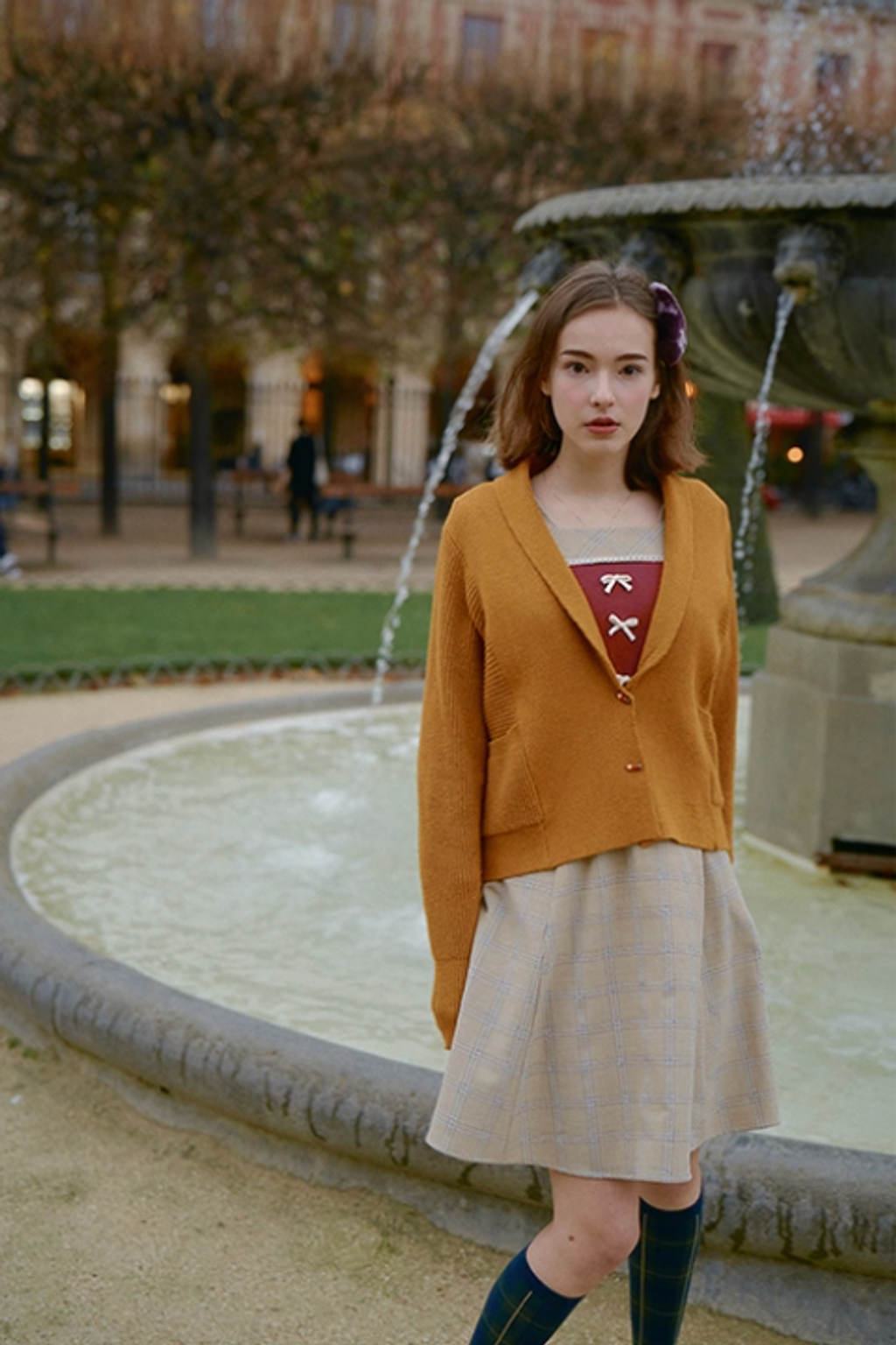 Glamis Contrast Bow Dress2