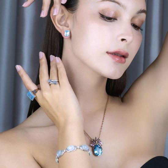 Blue Topaz Jewelry  | AXORA JEWELLERY