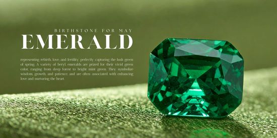 Emerald is the traditional birthstone for May | AXORA JEWELLERY