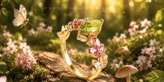 New Design! Peridot Fairies Ring | AXORA JEWELLERY