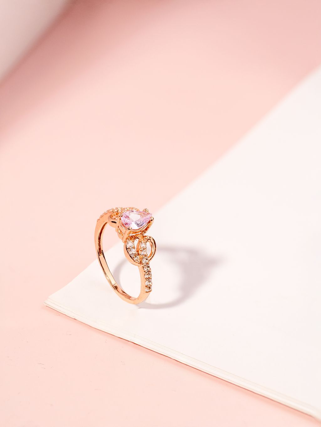 pink sapphire ring