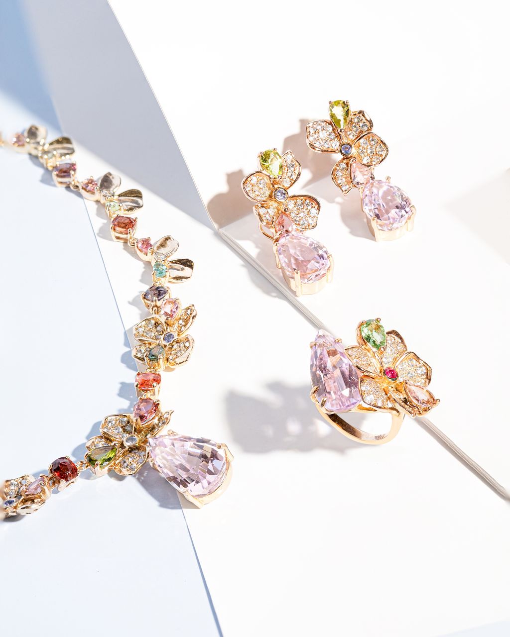 Dew necklace kunzite