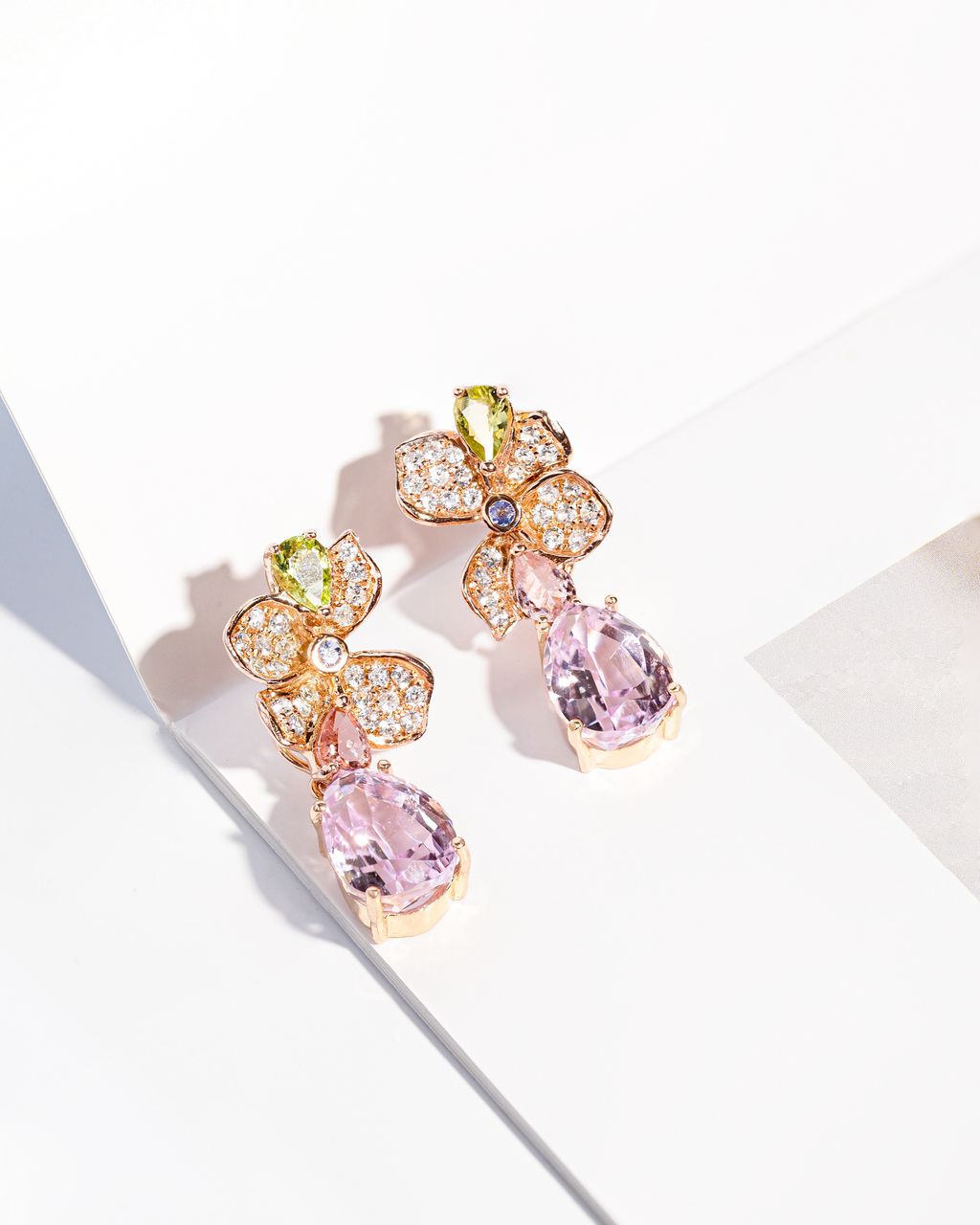 Dew necklace earring