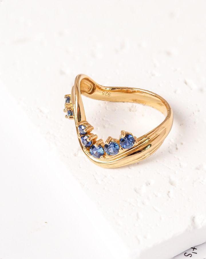 blue wave ring