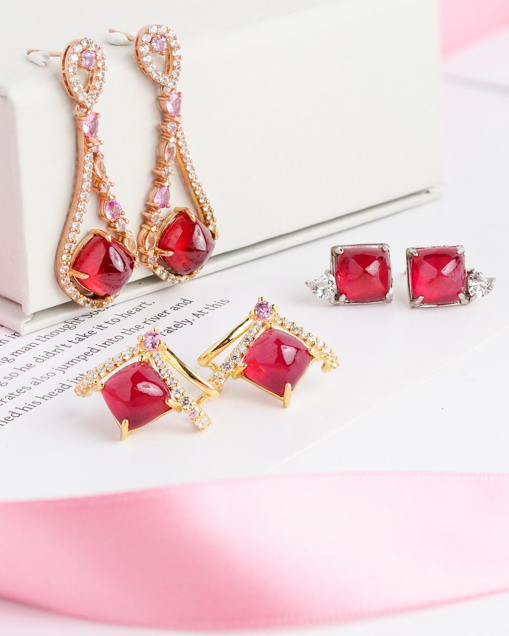 Axora ruby earrings