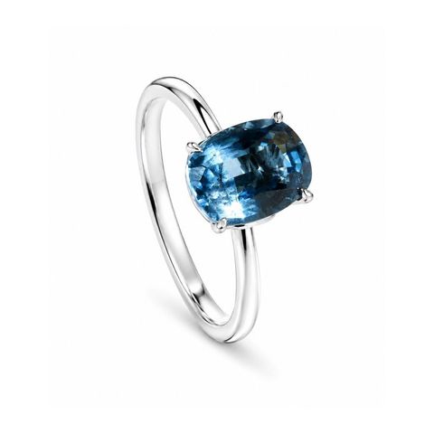 London blue topaz hidden love ring