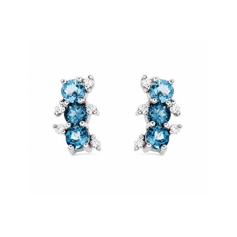 Blue topaz earrings