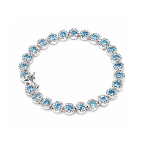 blue topaz braclet