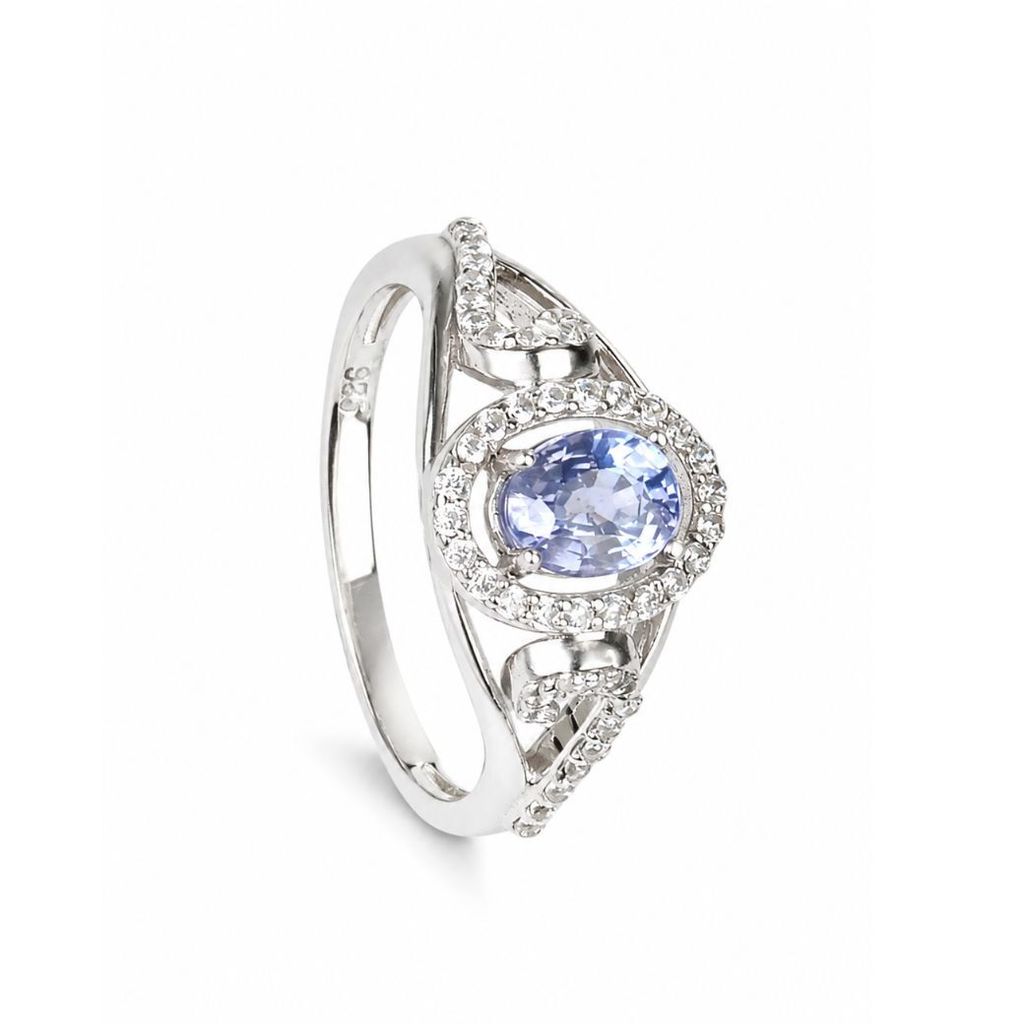 แหวนไพลินซีลินดิบ Ceylon Sapphire Ring