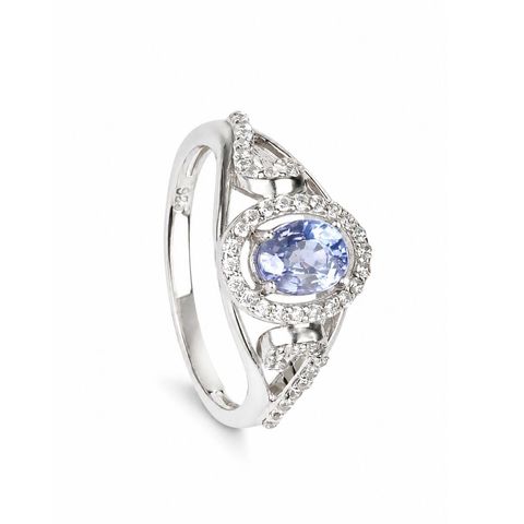 แหวนไพลินซีลินดิบ Ceylon Sapphire Ring