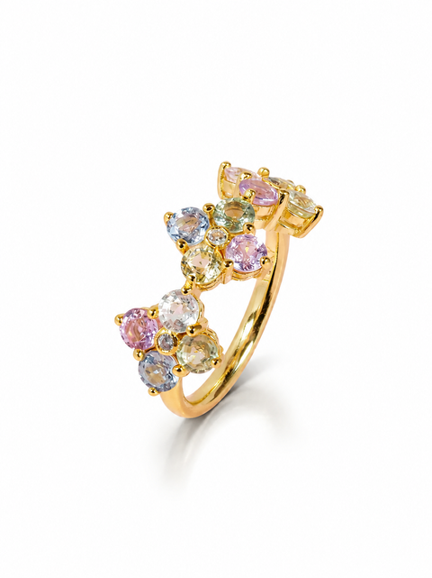 flower sapphire ring