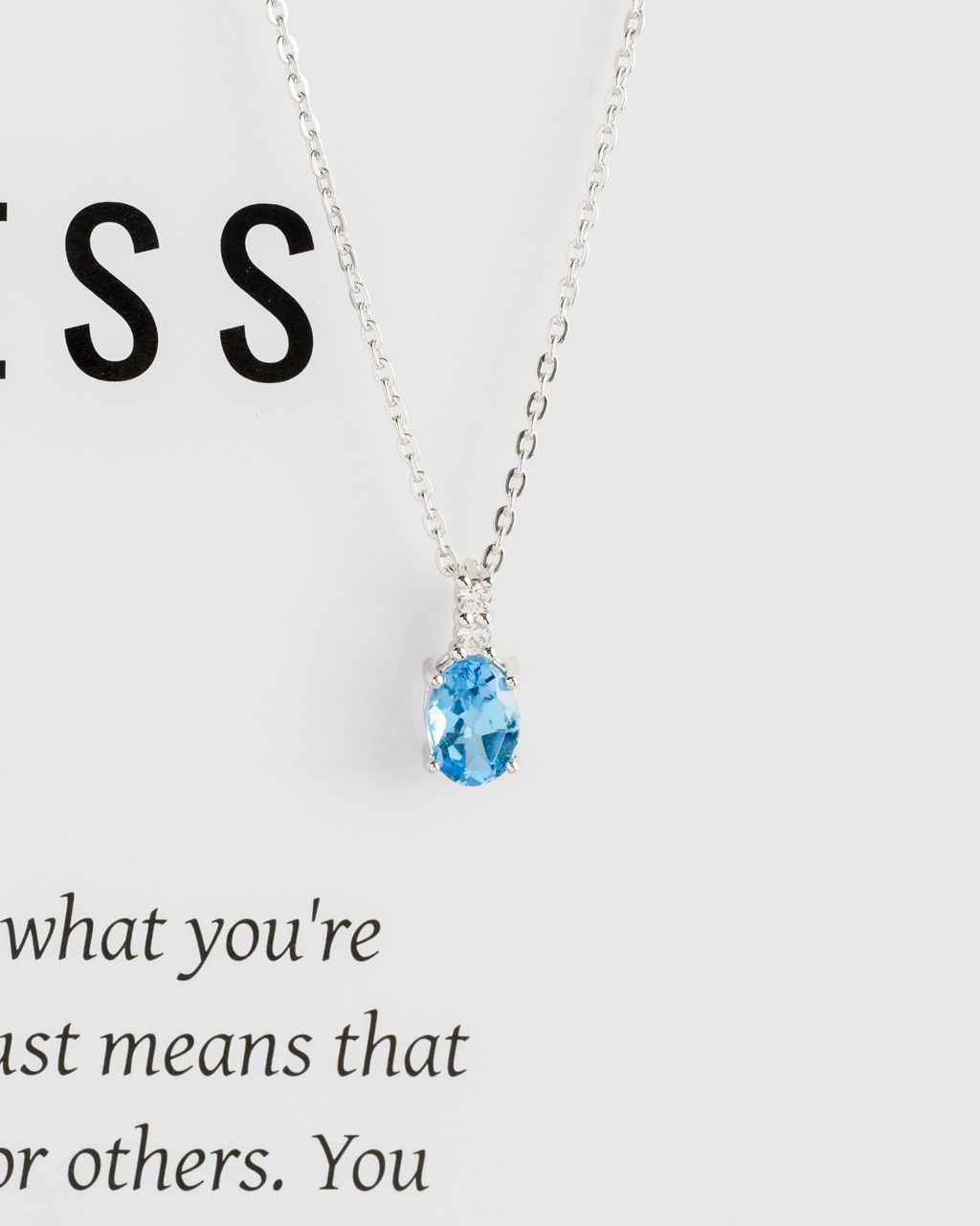 Blue topaz necklace 2