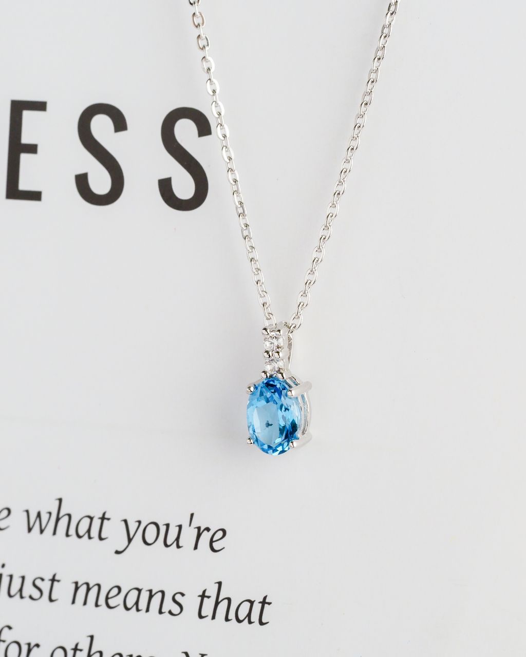 Blue topaz necklace 1