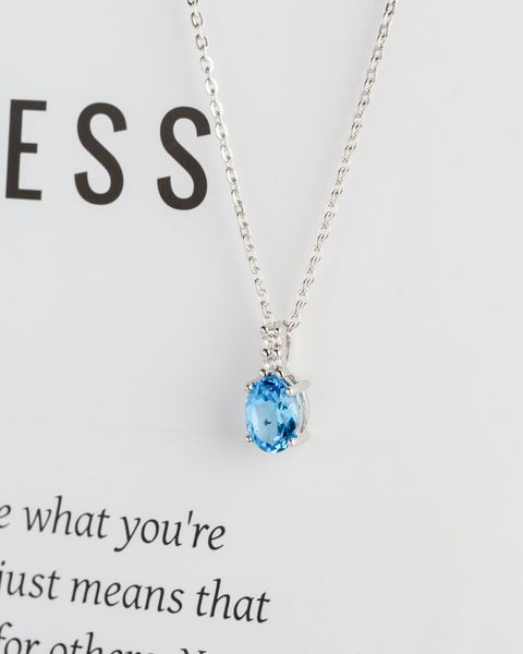 Blue topaz necklace 1