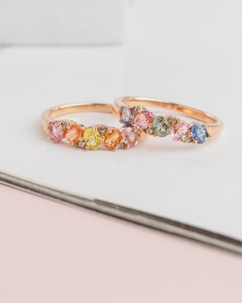 Axora sapphire band ring