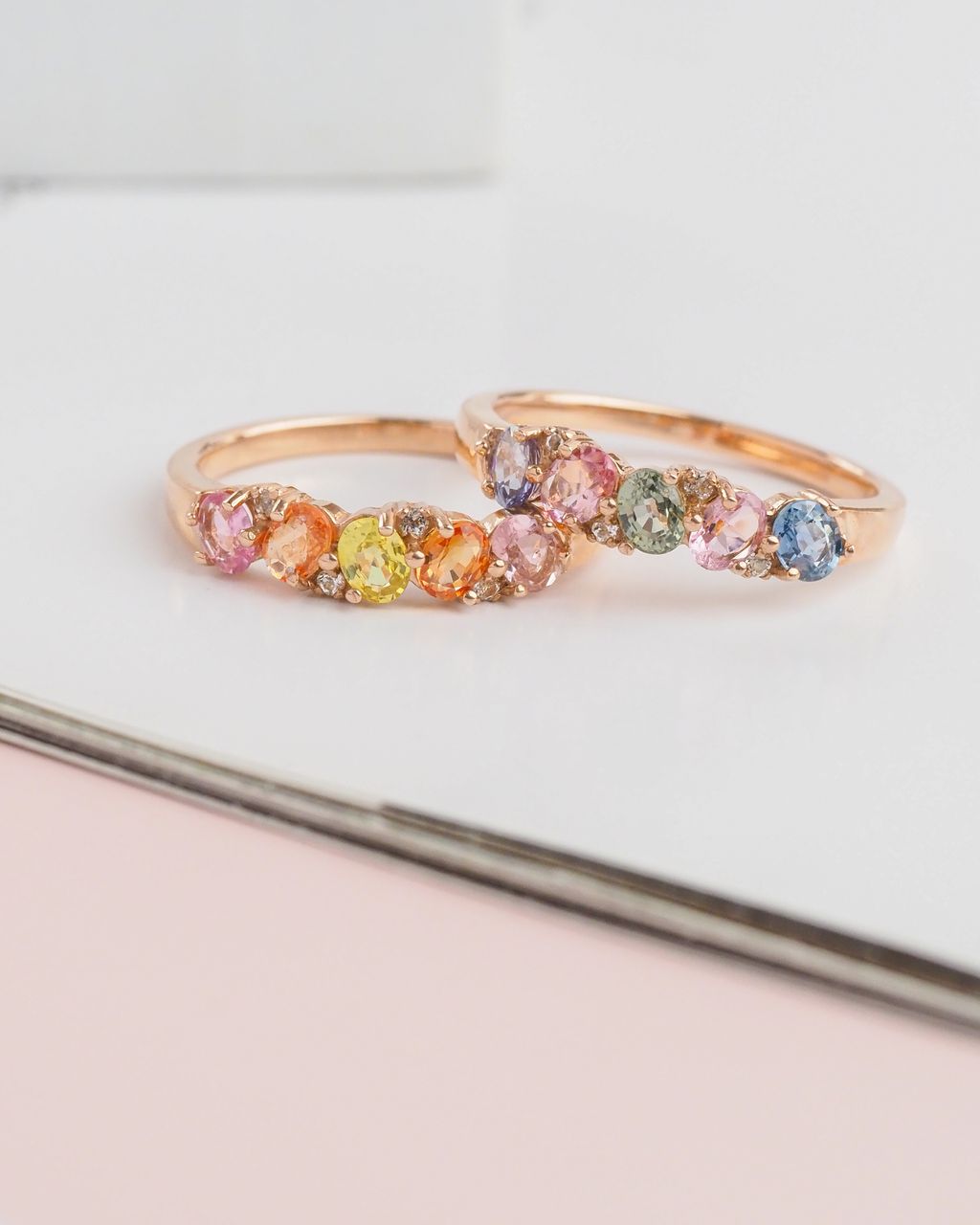 Axora sapphire band ring
