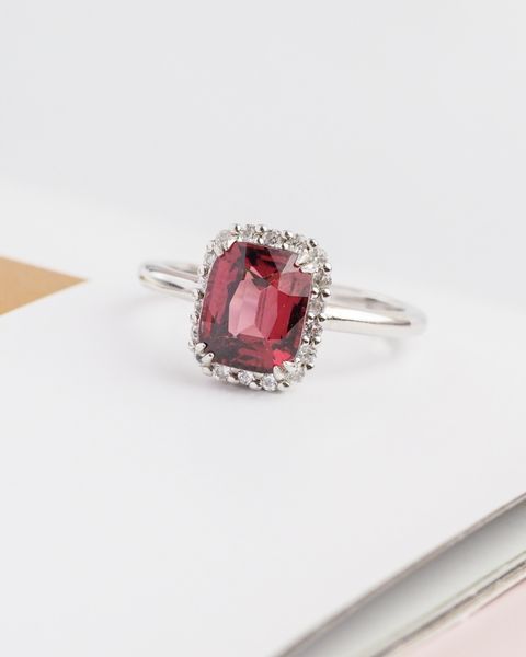 Axora rhodolite ring