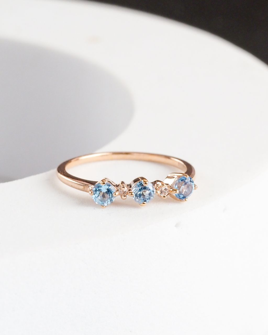 Axora blue topaz ring