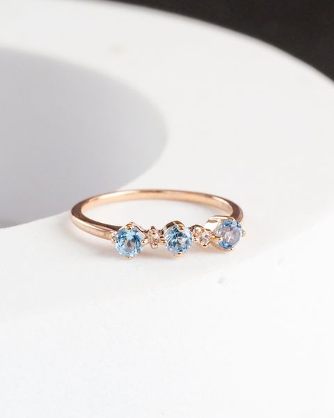 Axora blue topaz ring