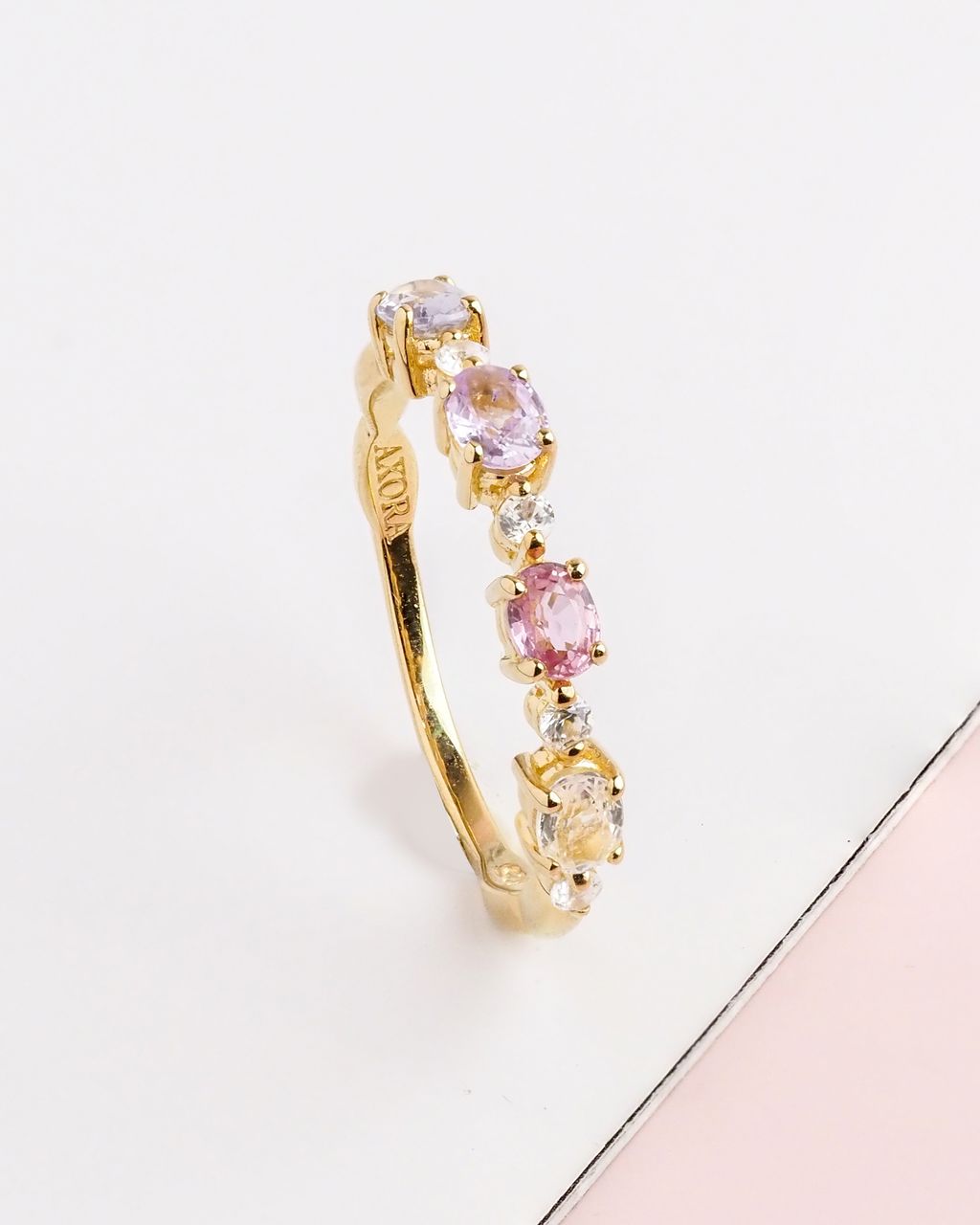 AXORA fancy sapphire band ring
