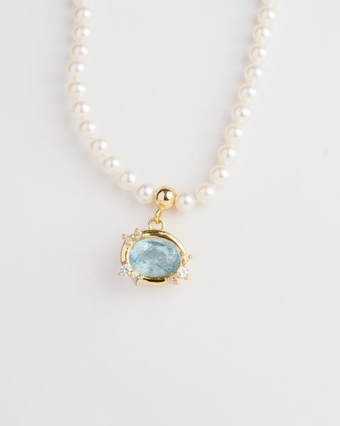 Axora aquamarine necklace