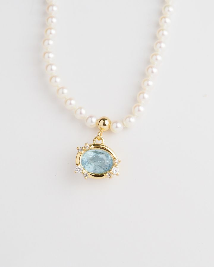 Axora aquamarine necklace