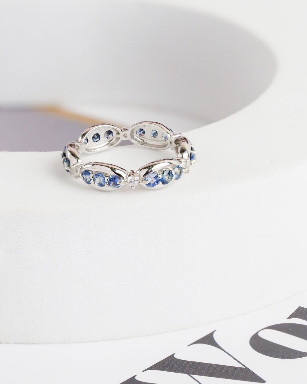 AXORA blue sapphire eternity