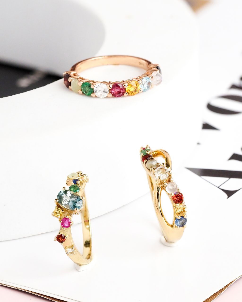 AXORA lucky gems ring set