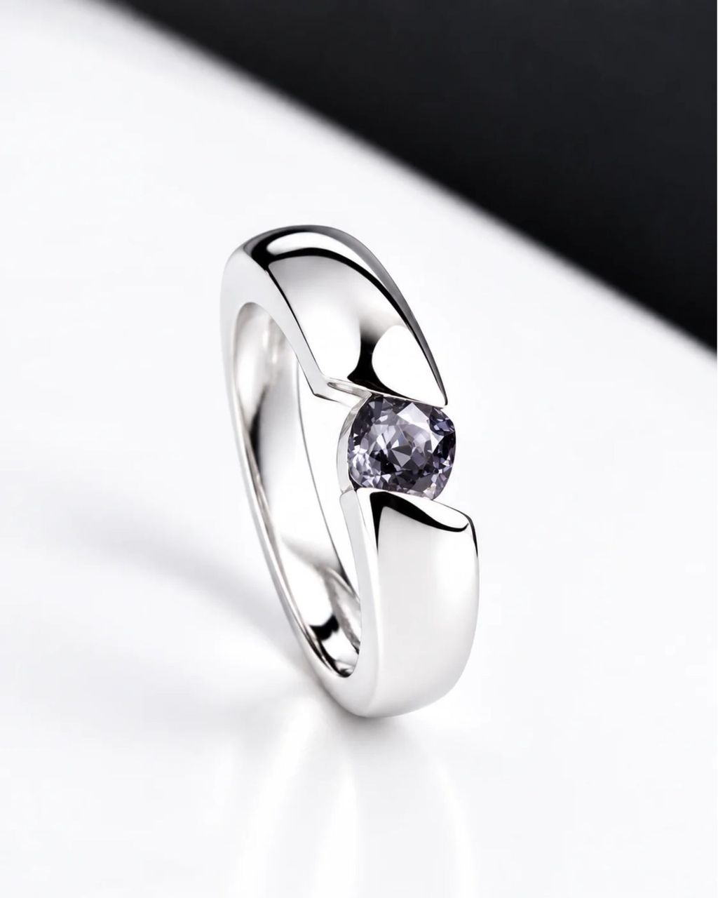 Grey Spinel Men Ring