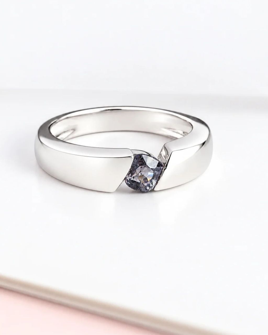 Grey Spinel Men Ring