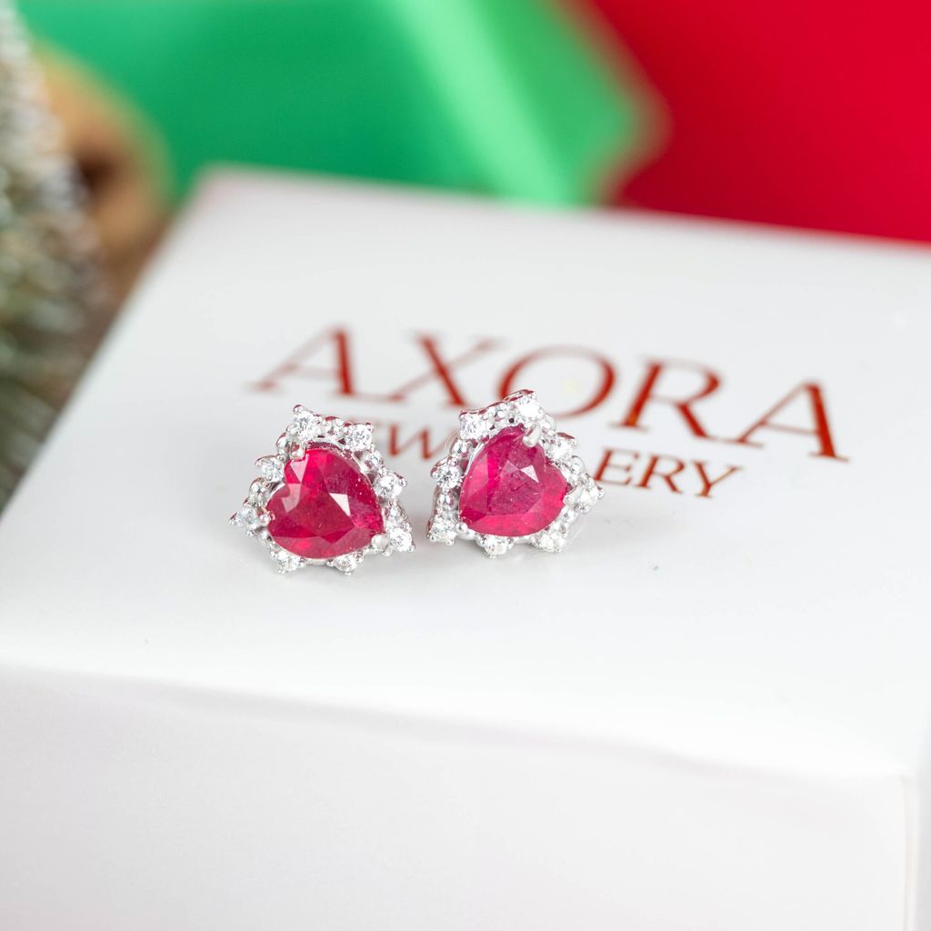 Axora jewellery Amore ruby earrings 6
