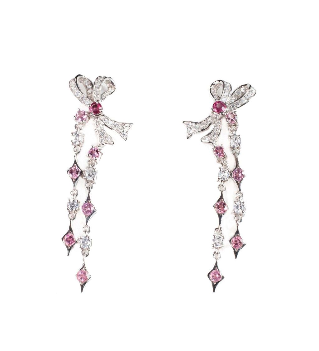 de-soie-ribbon-double-chains-earrings-439666