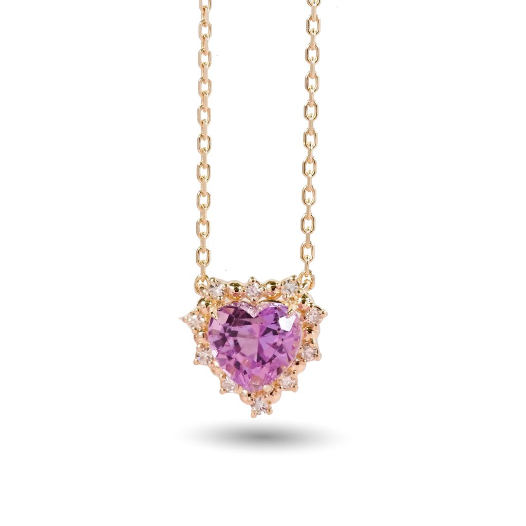 Axora Jewellery Amore Kinzite 9K gold necklace white bg