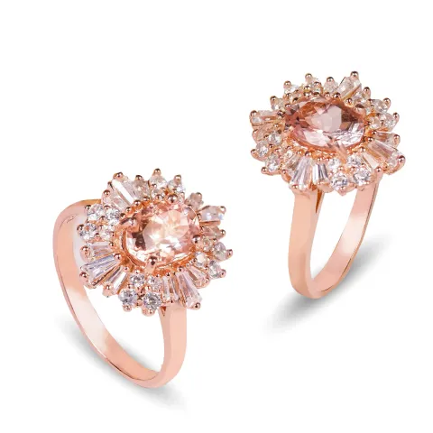 axorajewellery morganite ring two rings white bg