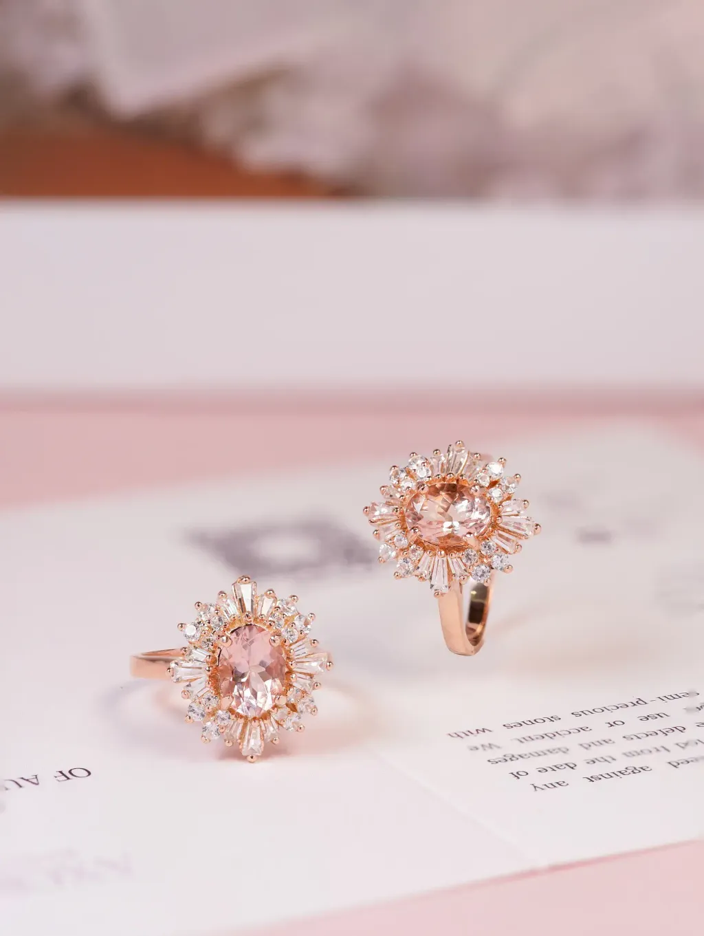 axorajewellery morganite ring two rings overall