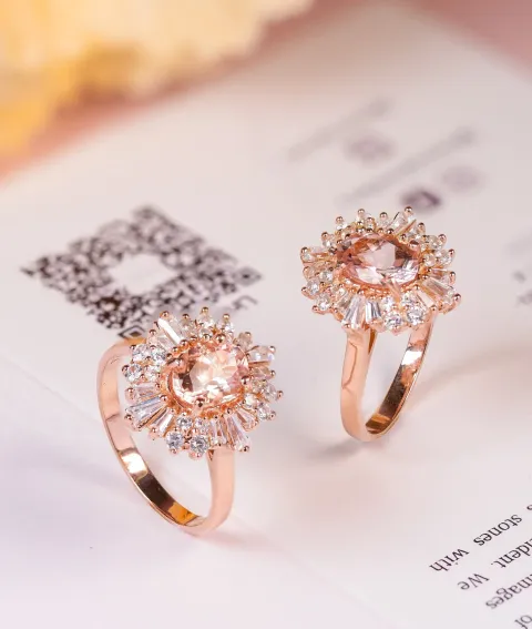 axorajewellery morganite ring two rings