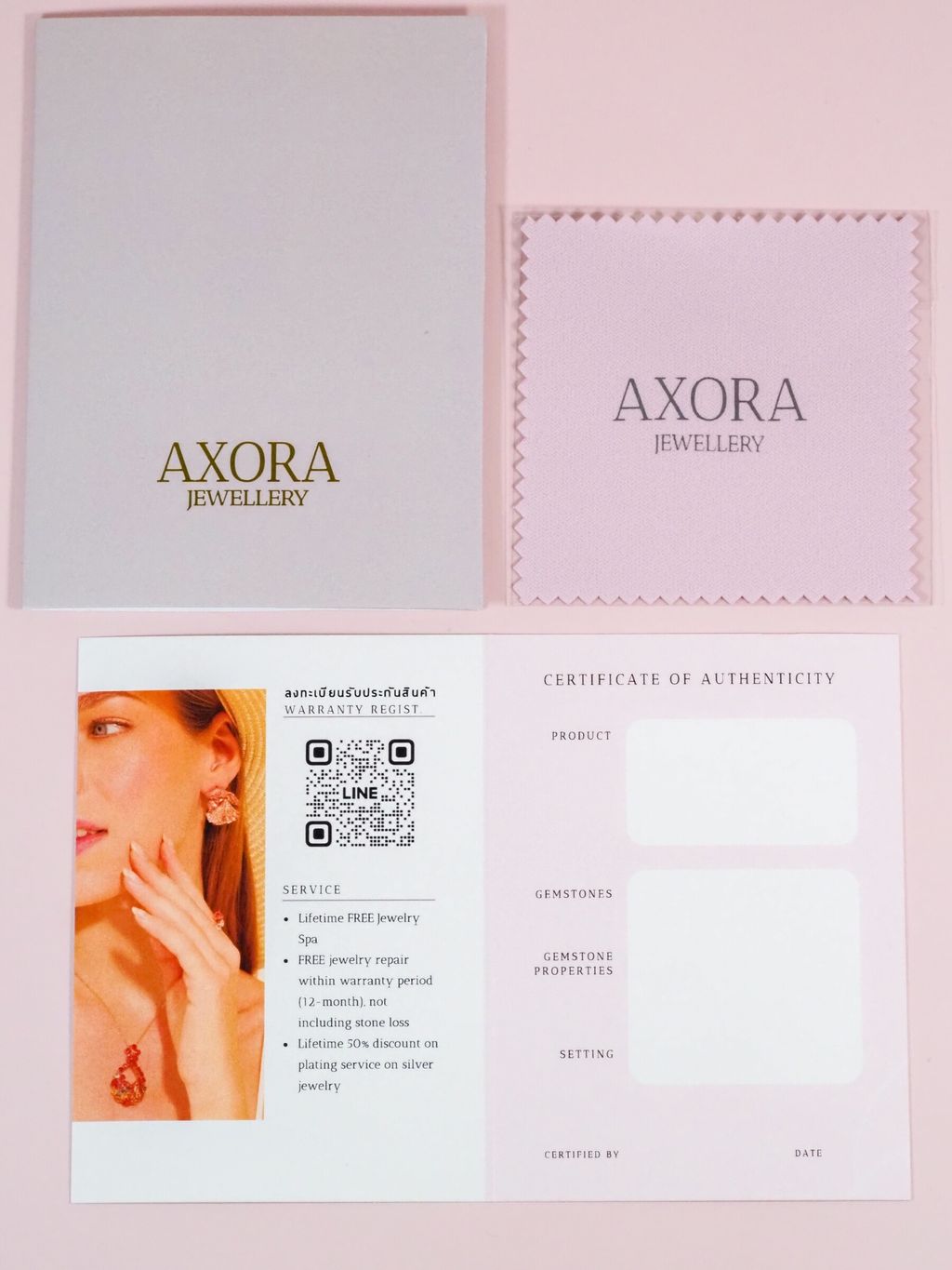 Axora Jewellery accessories cards