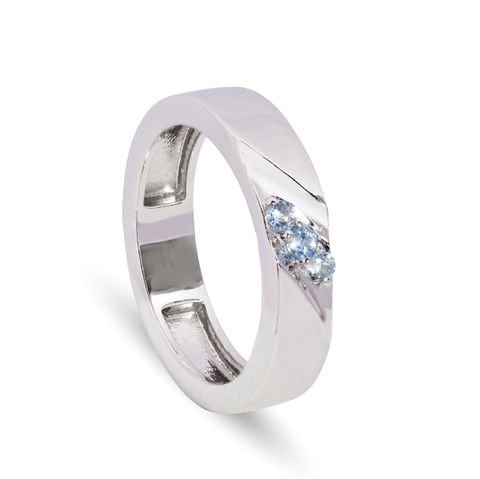 Aquamarine Man Ring