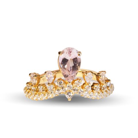 Tiara ring Morganite