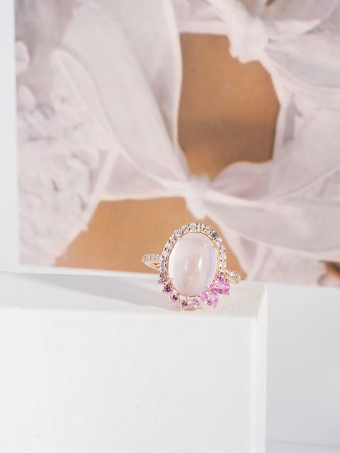 Rose Quart ring axora jewellery compose shot
