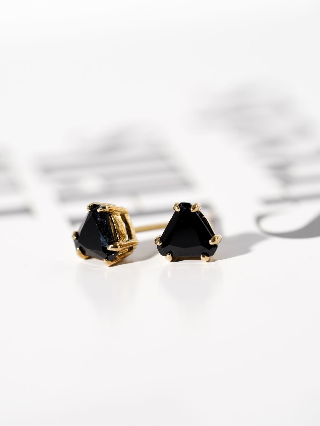 Onyx stud earrings