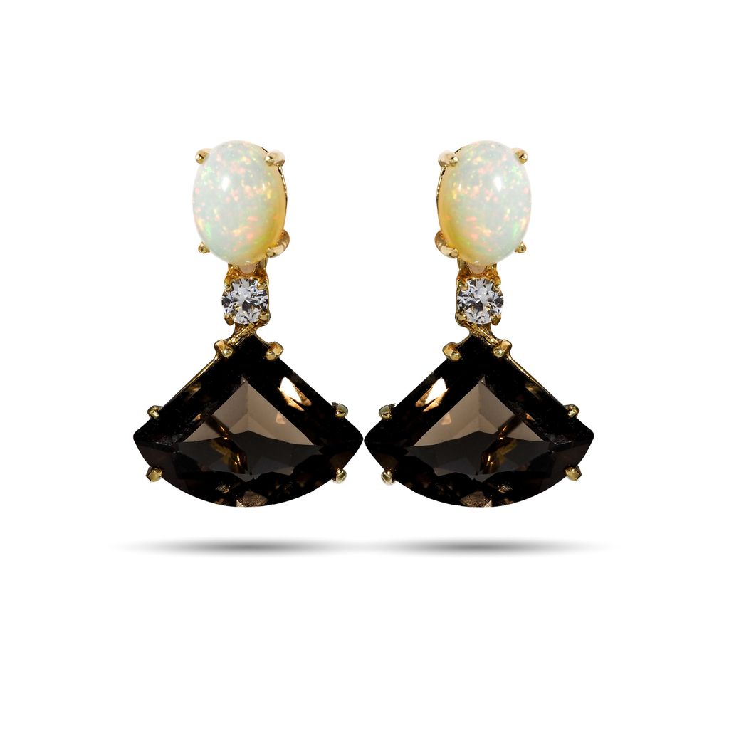 Onyx drop earing axora