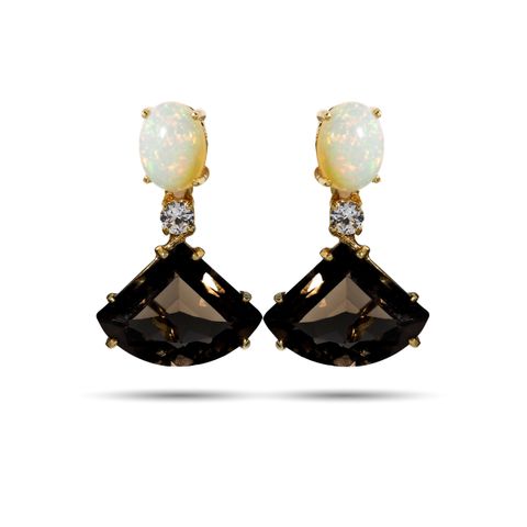 Onyx drop earing axora