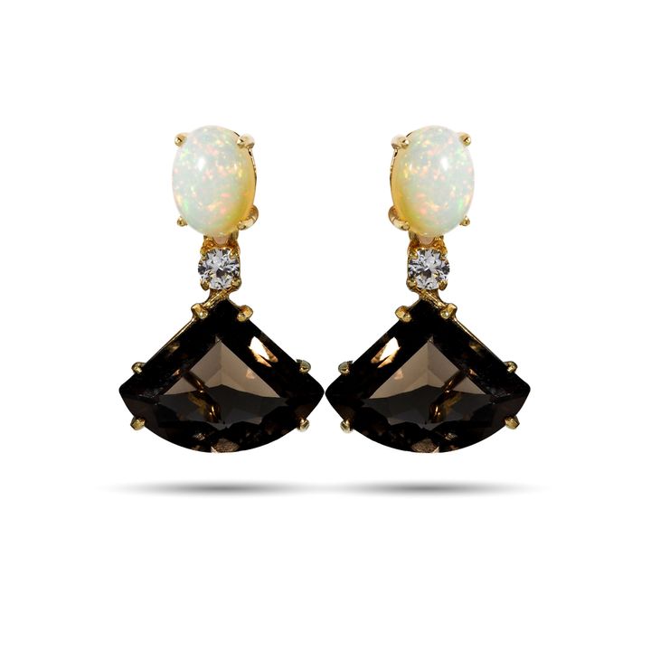 Onyx drop earing axora